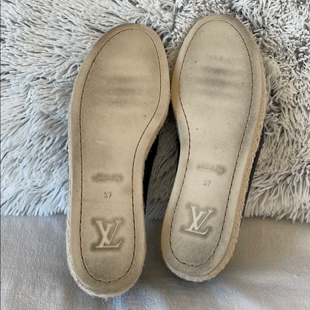 Louis Vuitton Black Tropical Bloom Espadrilles - Picture 6 of 8